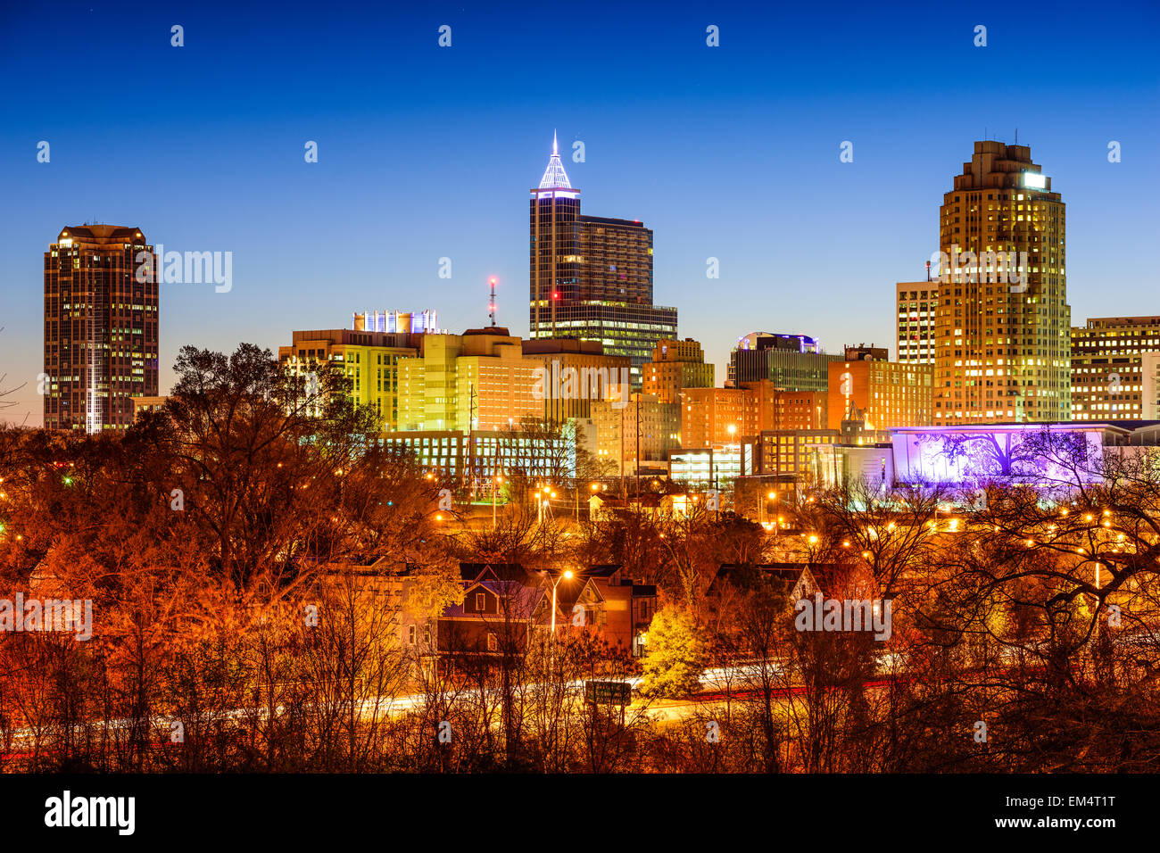 Raleigh, North Carolina, USA skyline. Stock Photo
