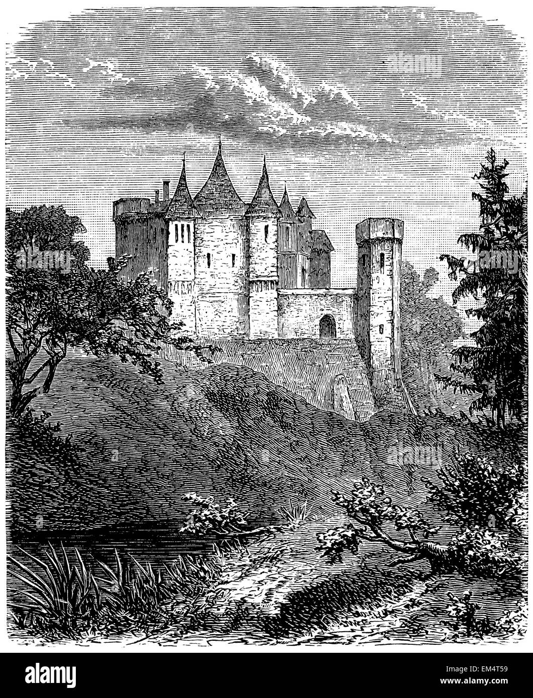 Castle Abbotsford, residence of Sir Walter Scott Stock Photo Alamy