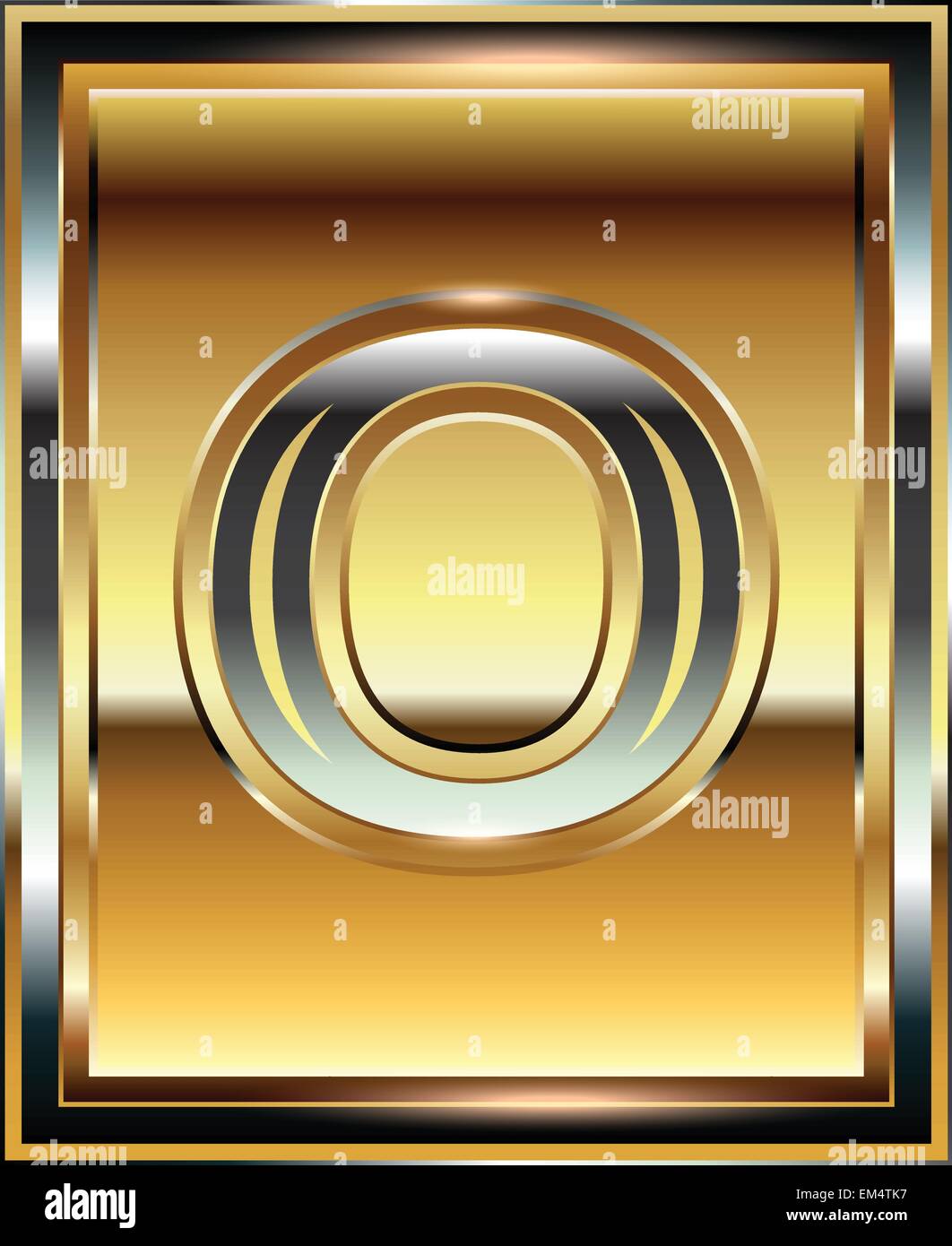 golden-font-illustration-letter-o-stock-vector-image-art-alamy