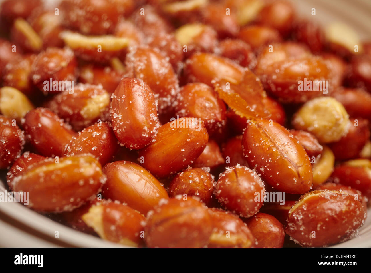 Chinese style seasoned peanuts Stock Photo