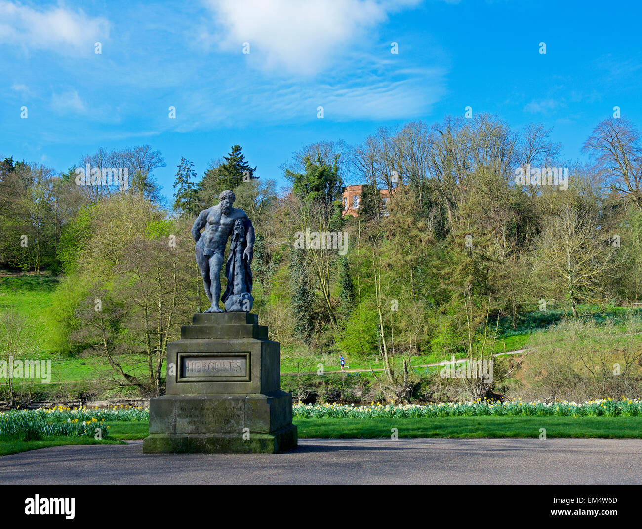 Statue of Hercules, Quarry Park, Shrewsbury, Shropshire, England UK Stock Photo