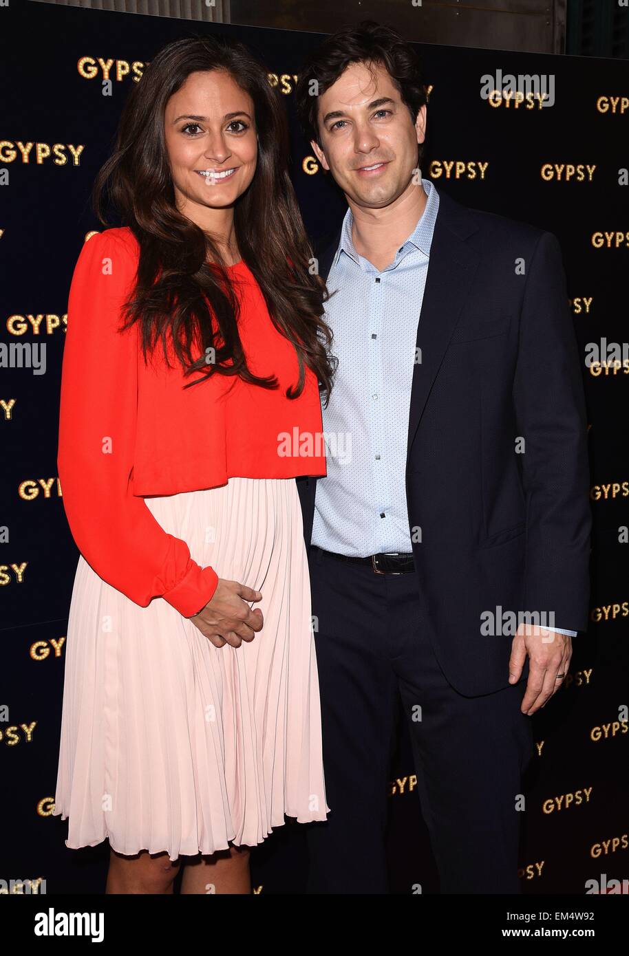 London, UK. 15th April, 2015. Nathalia Chubin and Adam Garcia at Gypsy