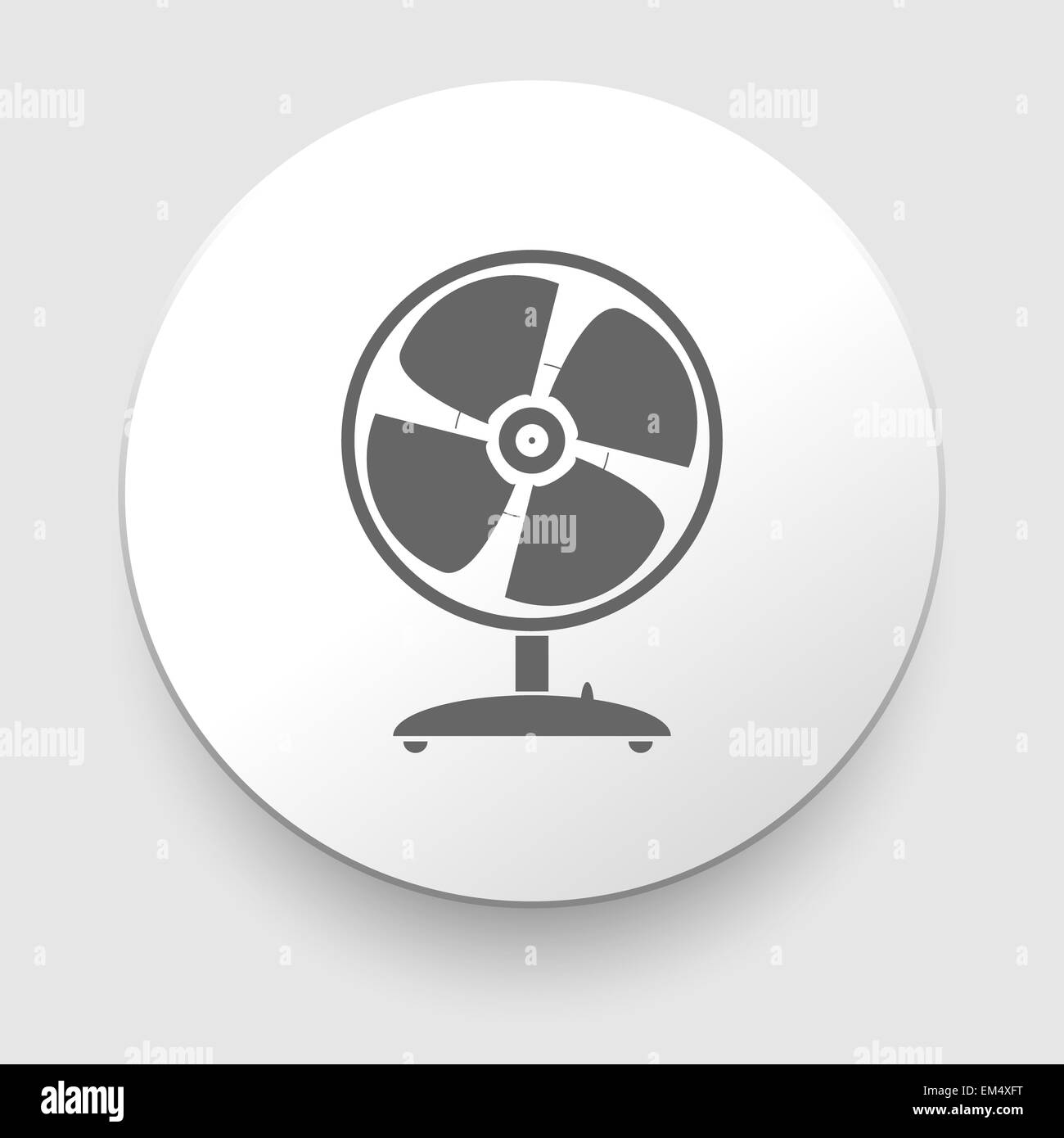 Web button - desktop fan Stock Photo