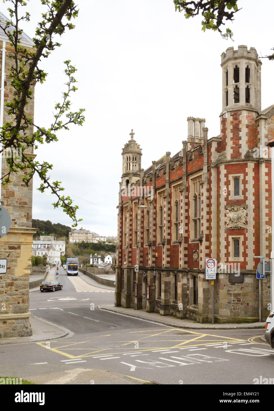 Bideford Town Hall, Bridge Street, Bideford North Devon England Stock