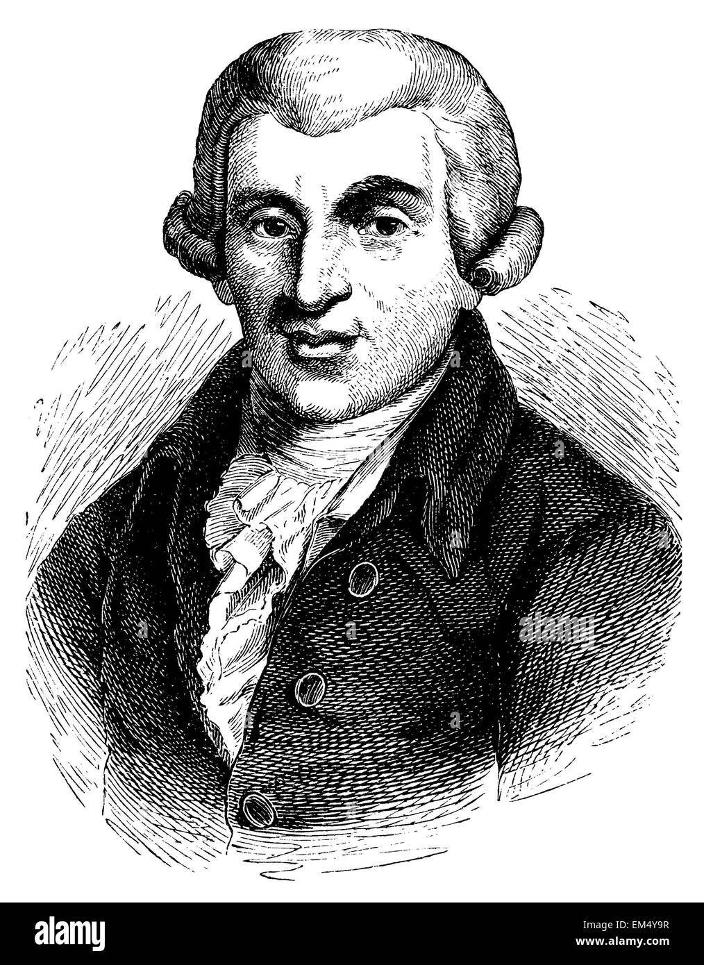 Johann Wilhelm Ludwig Gleim Stock Photo