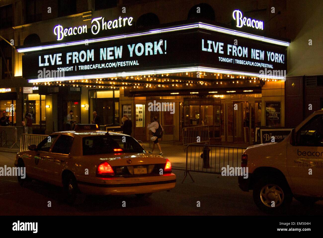 New York, NY, USA. 15th Apr, 2015. at arrivals for LIVE FROM NEW YORK! Opening Night Premiere of the 2015 TRIBECA FILM FESTIVAL, The Beacon Theatre, New York, NY April 15, 2015. Credit:  Patrick Cashin/Everett Collection/Alamy Live News Stock Photo