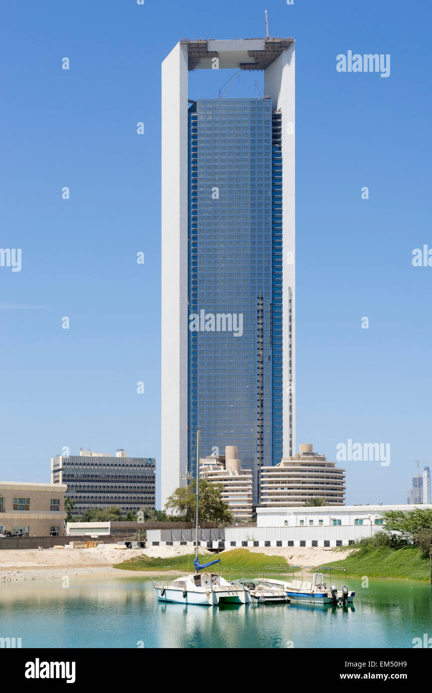 New headquarters of ADNOC Abu Dhabi National Oil Company in Abu Dhabi United Arab Emirates Stock Photo