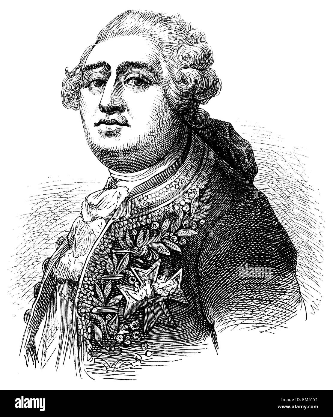 Portrait Of The King Louis Xvi Stock Photos & Portrait Of The King