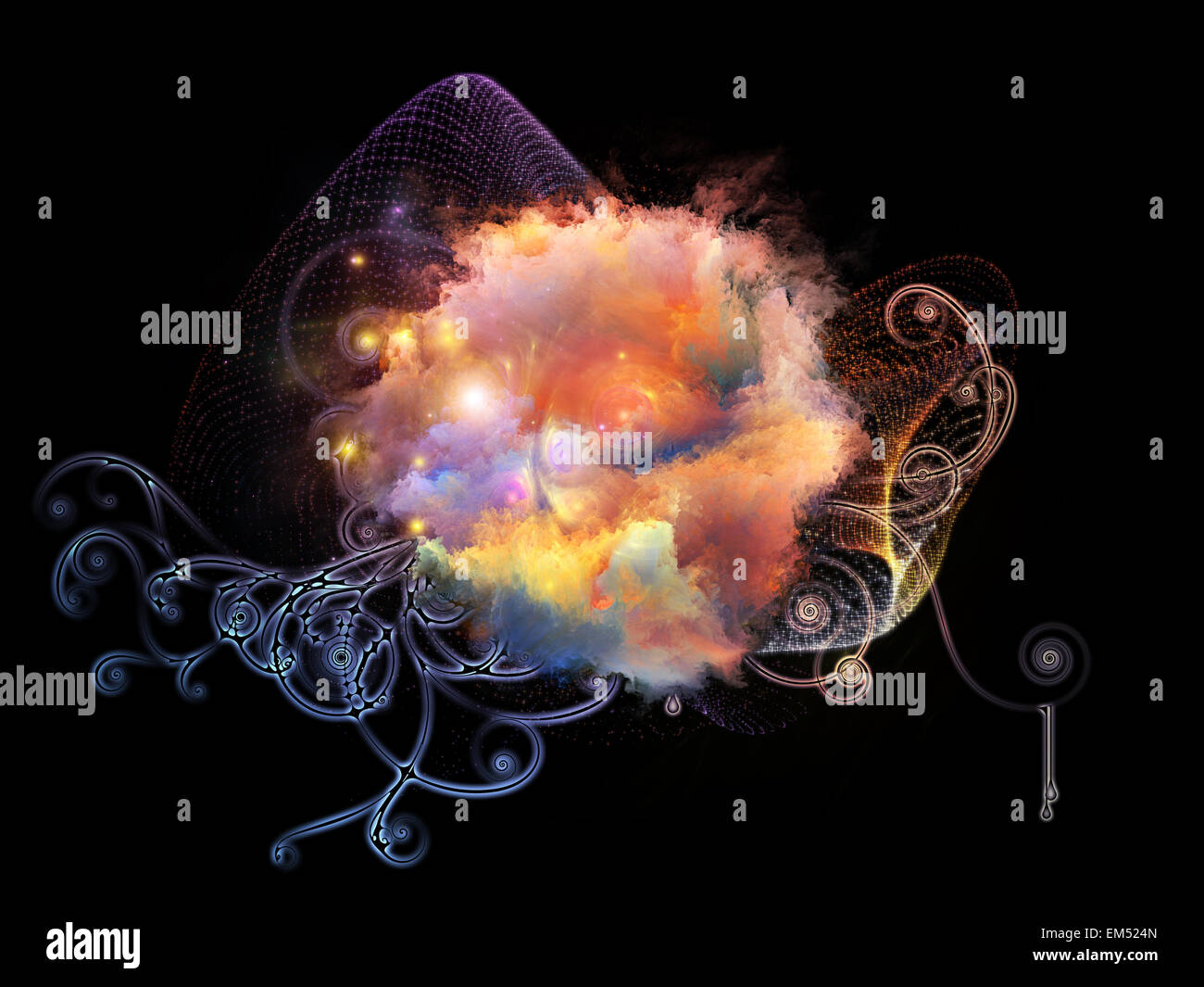 Lights of Design Nebulae Stock Photo - Alamy