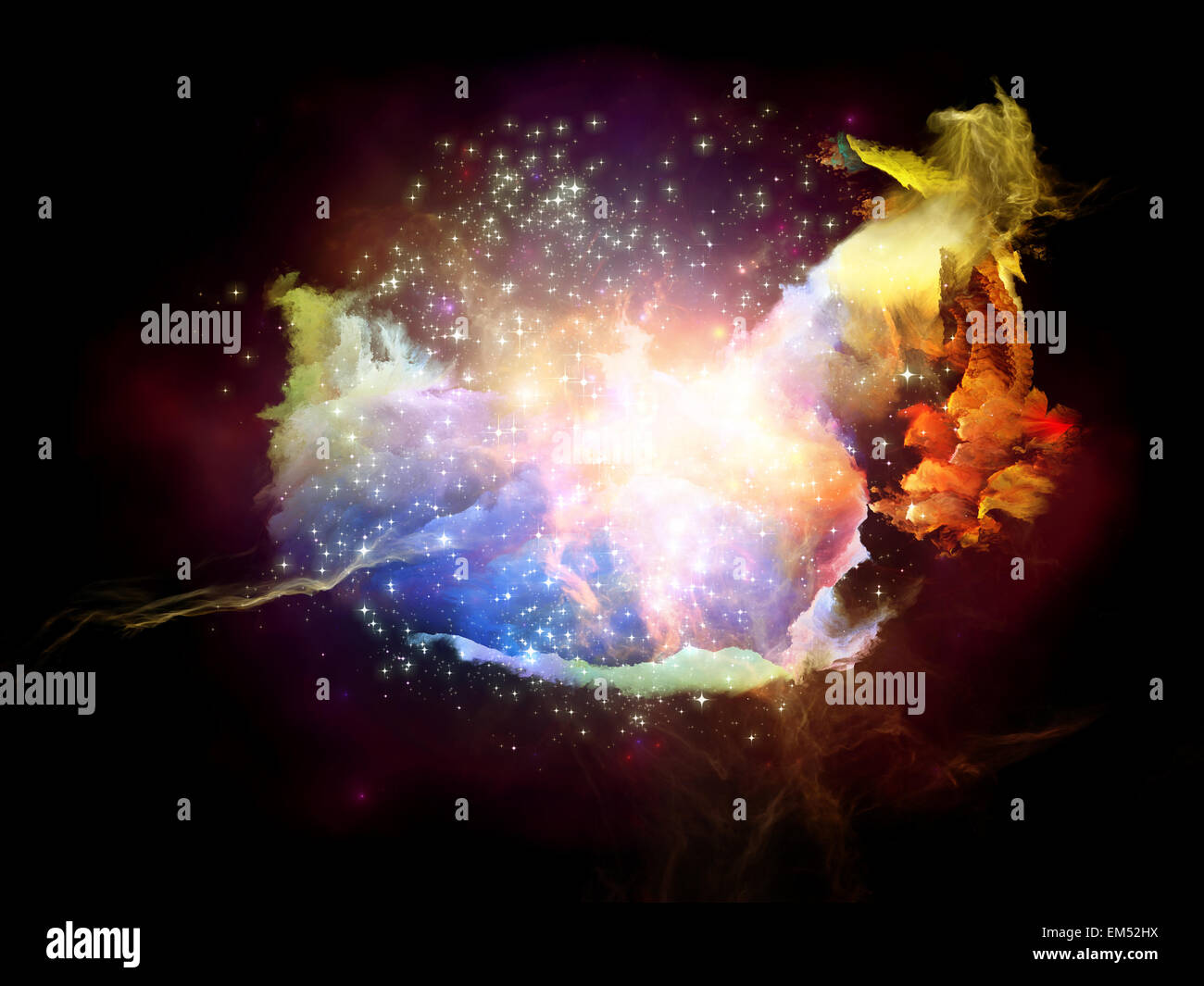 Cool Design Nebulae Stock Photo - Alamy