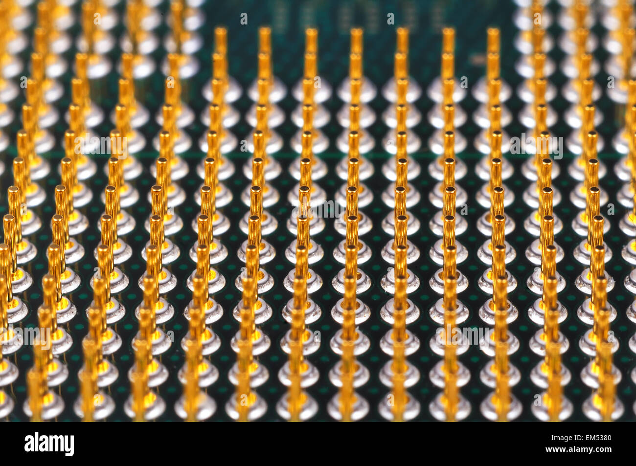 central processor unit contacts, extra high definition Stock Photo