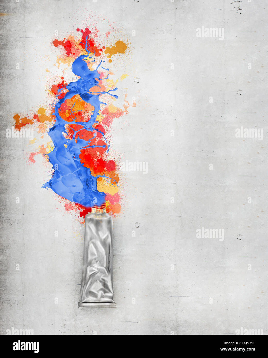 Tube oil paint splash hi-res stock photography and images - Alamy