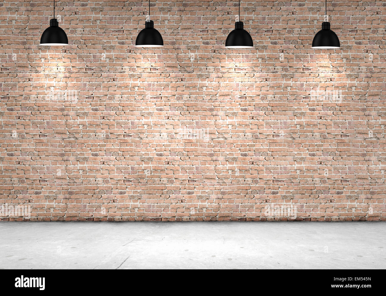 Blank brick wall Stock Photo