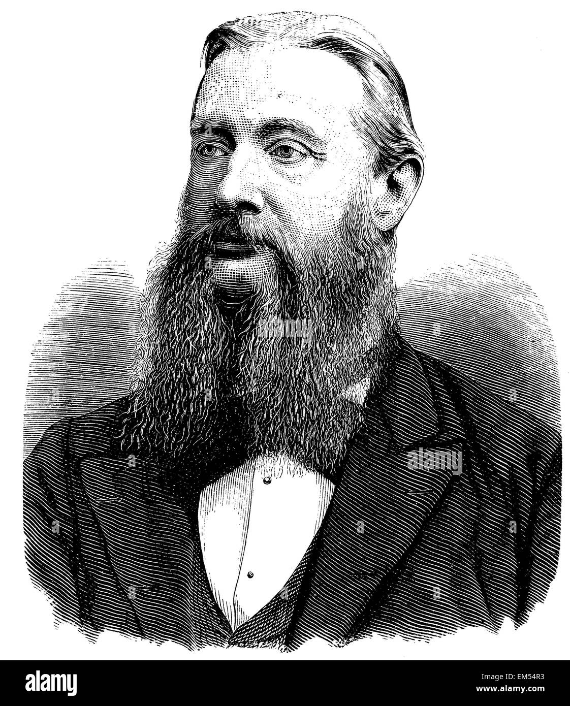 Robert Viktor von Puttkamer (born May 5, 1828 ) Stock Photo