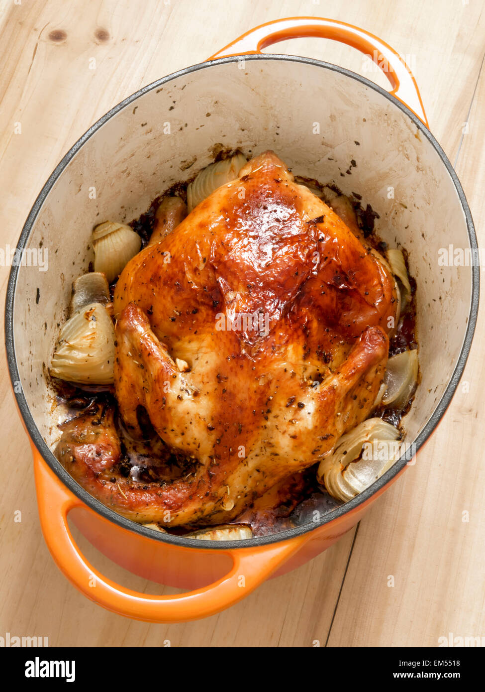 golden roasted chicken Stock Photo Alamy