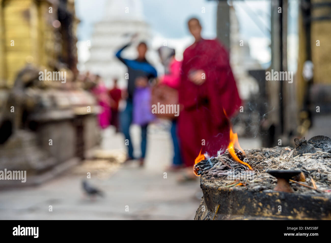 tibetan monk on fire
