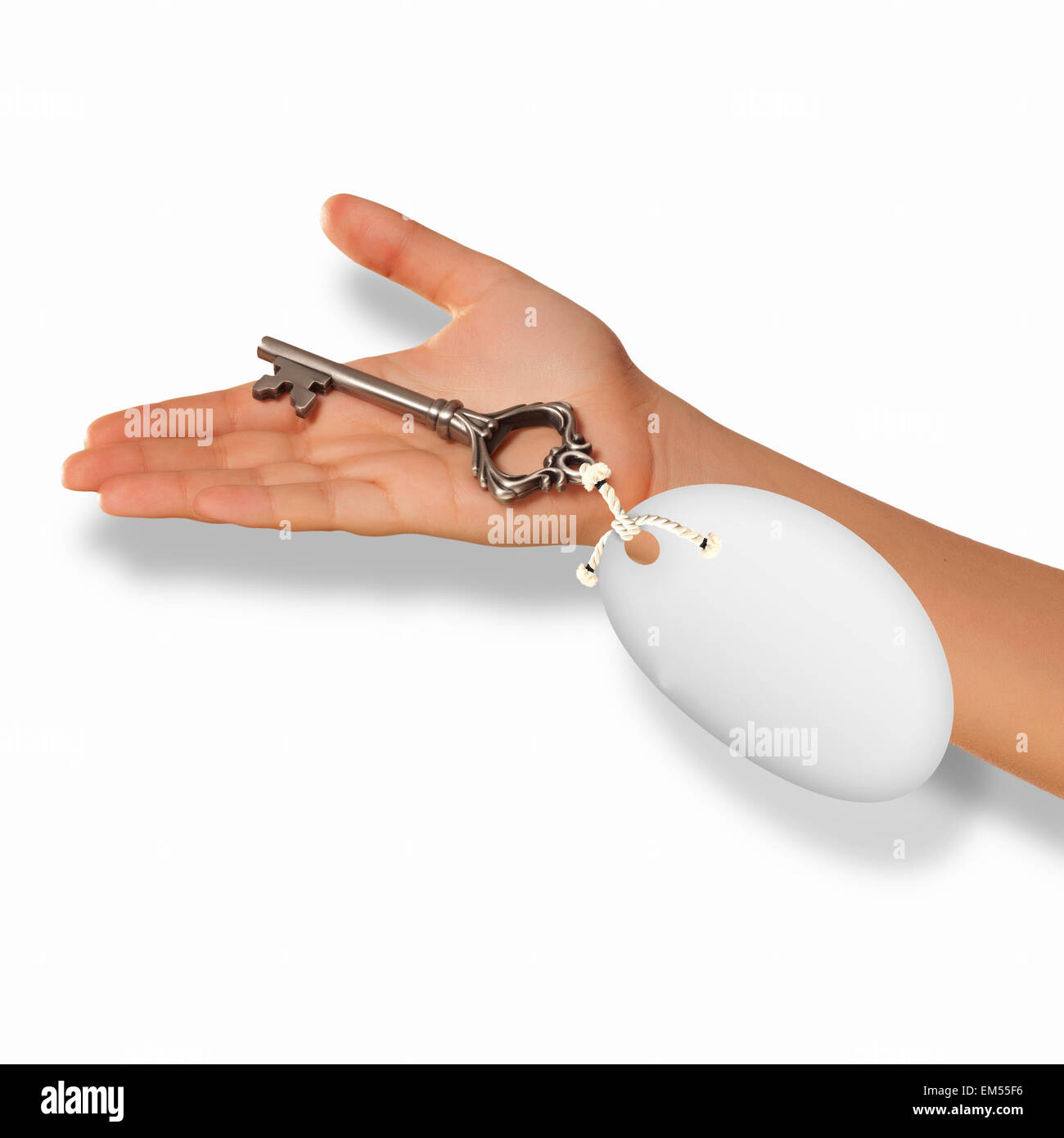 Key With Labelling Key with label Stock Photo - Alamy