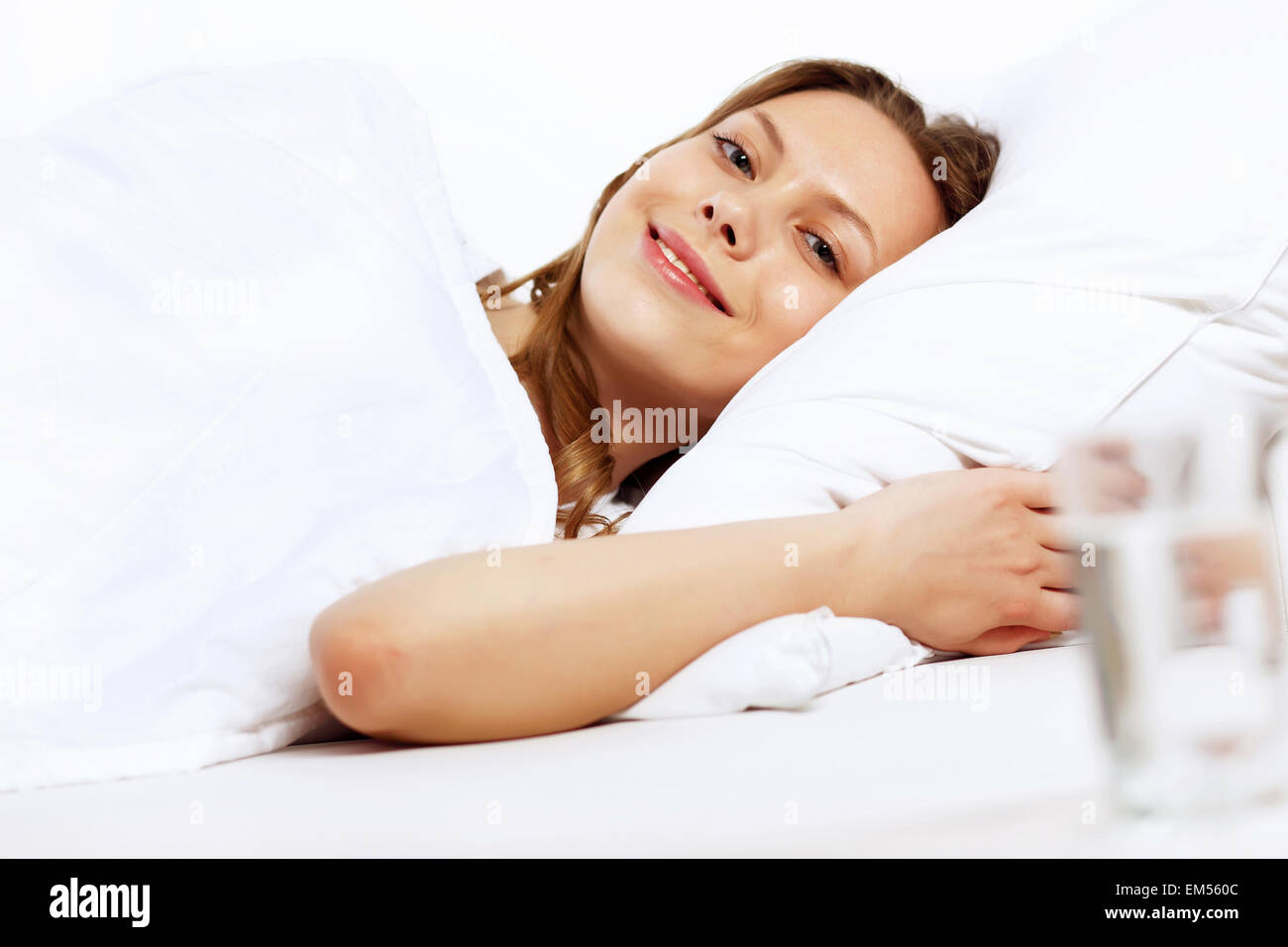 Portrait of a young smiling girl Stock Photo - Alamy