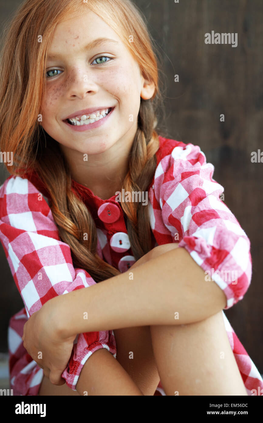 Redheaded child Stock Photo