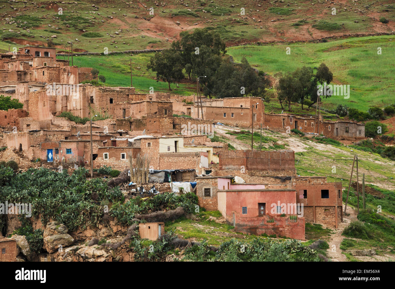 Morocco, Houses in rural area Stock Photo Alamy