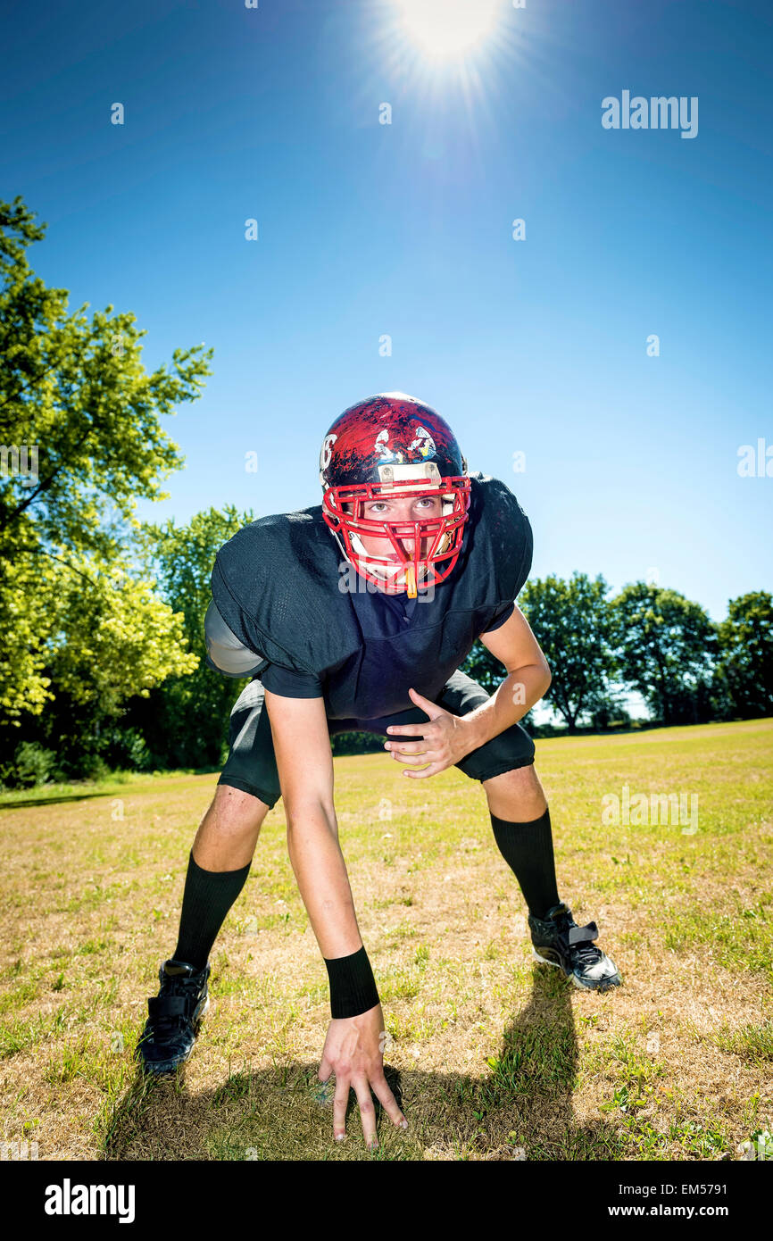American Football Offensive Lineman Stock Photo - Alamy