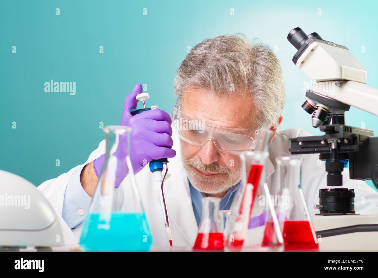 Life science research. Stock Photo