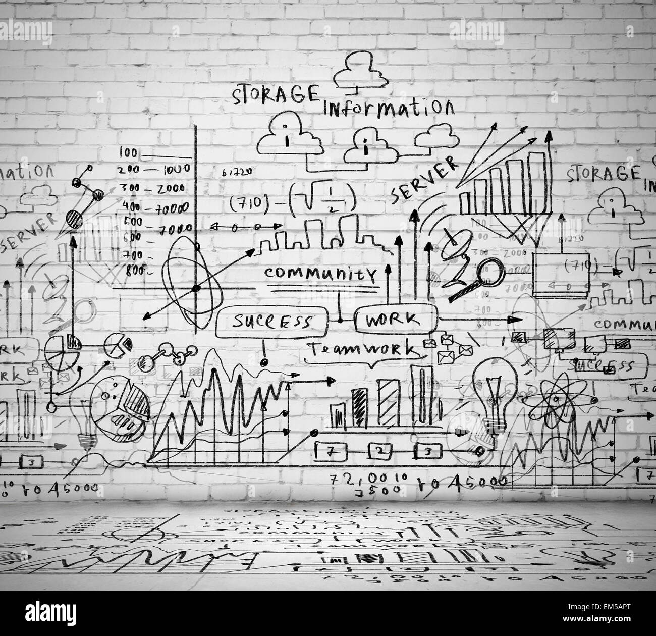 Business ideas sketch Stock Photo