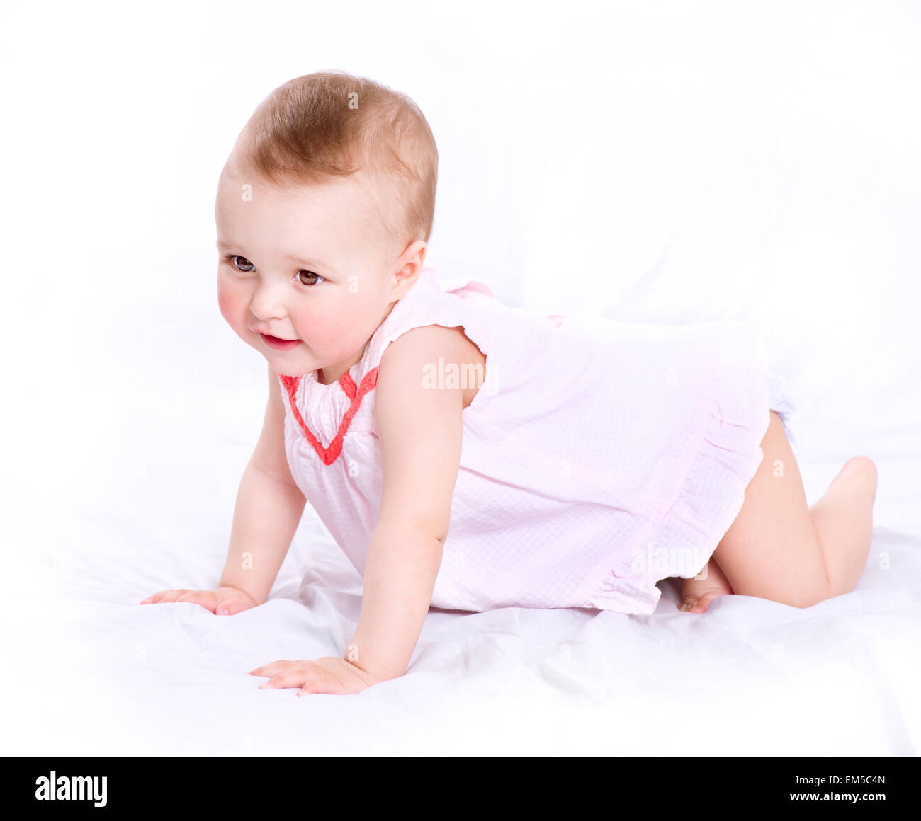 Baby. Cute Baby Girl Portrait Stock Photo - Alamy