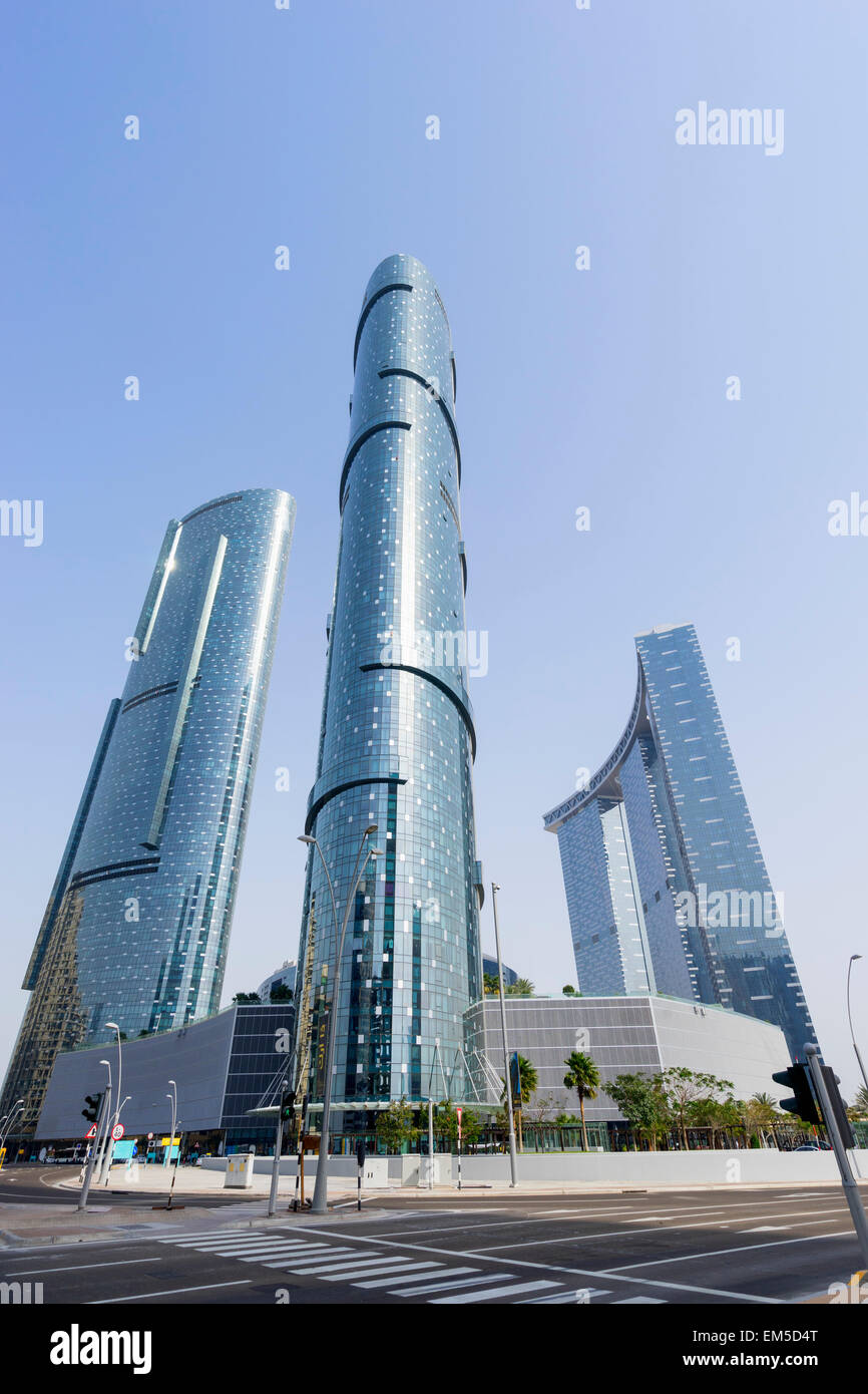 New Sun and Sky Towers apartment skyscrapers on Al Reem Island in Abu ...