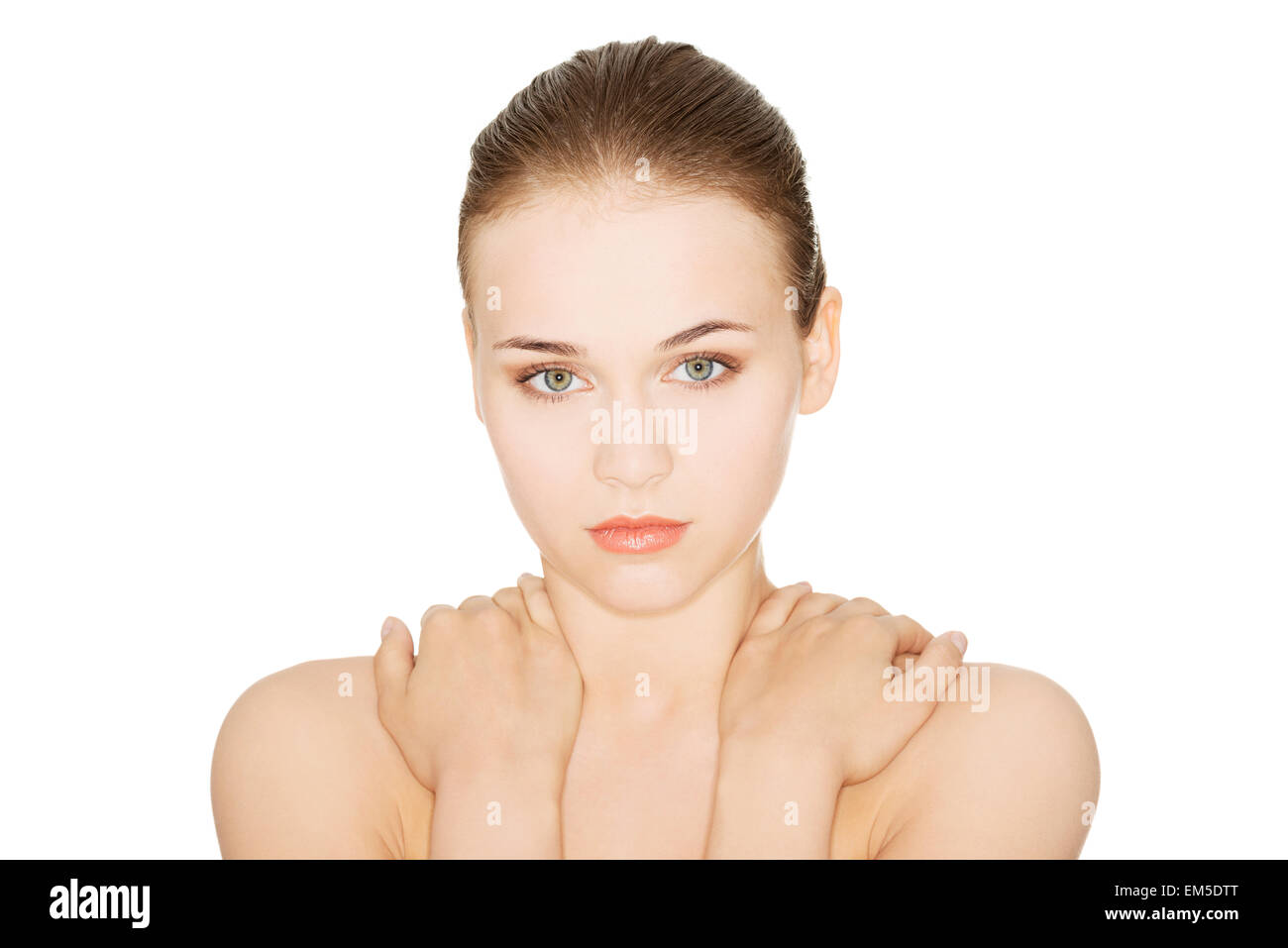 Beautiful young woman with healthy clean skin Stock Photo - Alamy
