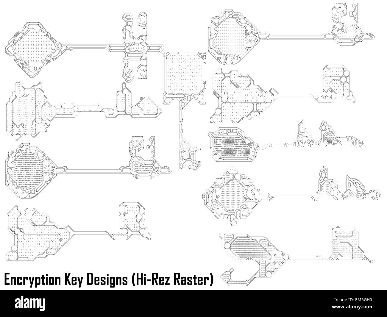 Key Code Designs Stock Photo Alamy