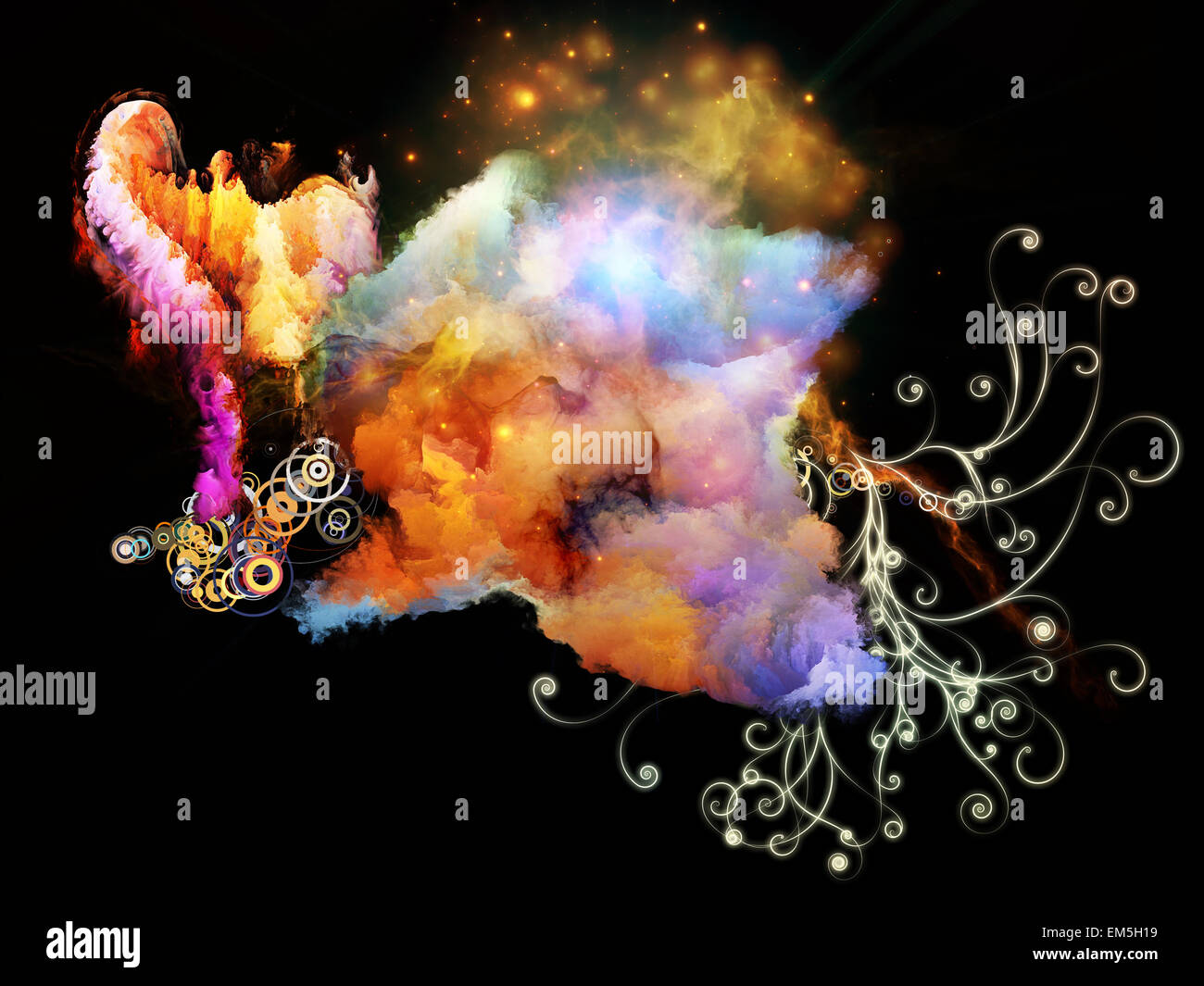Cool Design Nebulae Stock Photo - Alamy