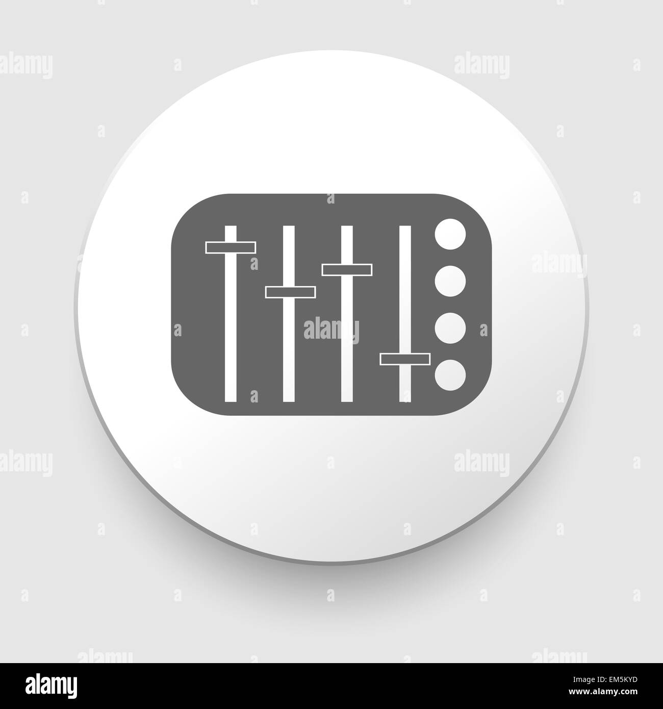 potentiometer, slider, knob, equalizer vector Stock Photo Alamy