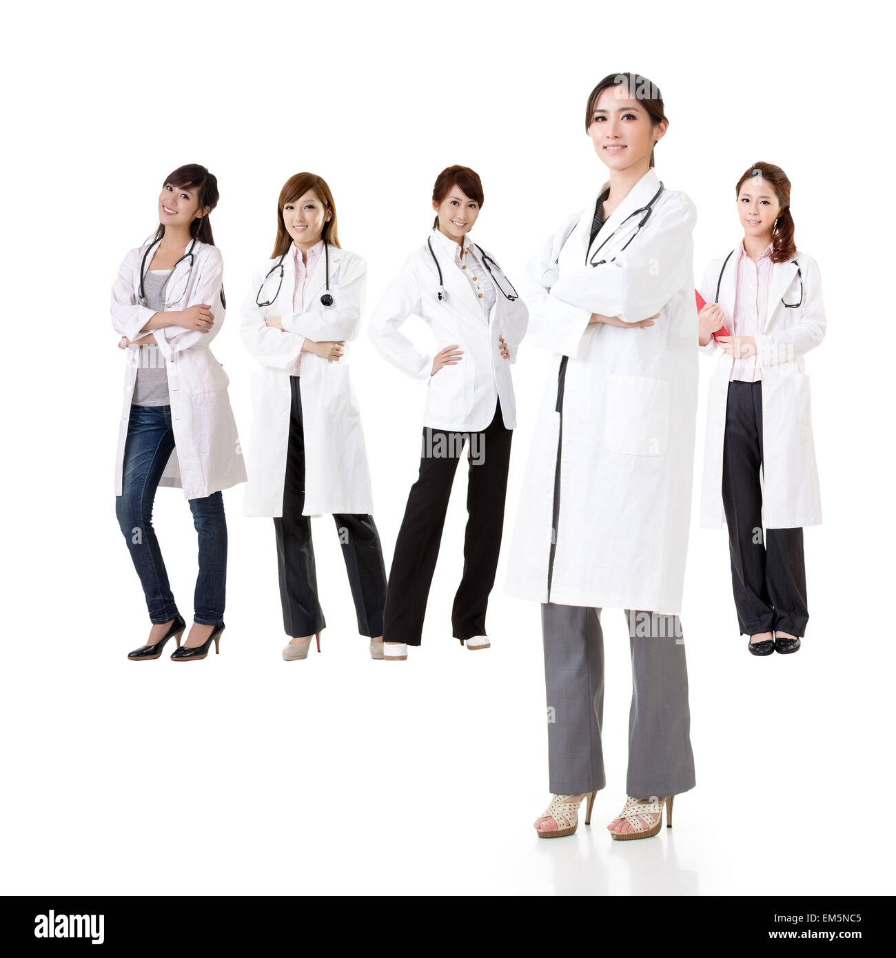 Asian doctor team Stock Photo