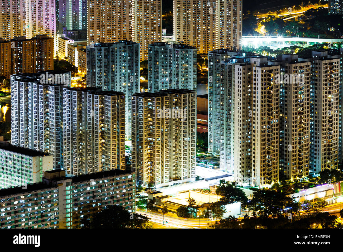 Public housing in Hong Kong Stock Photo Alamy