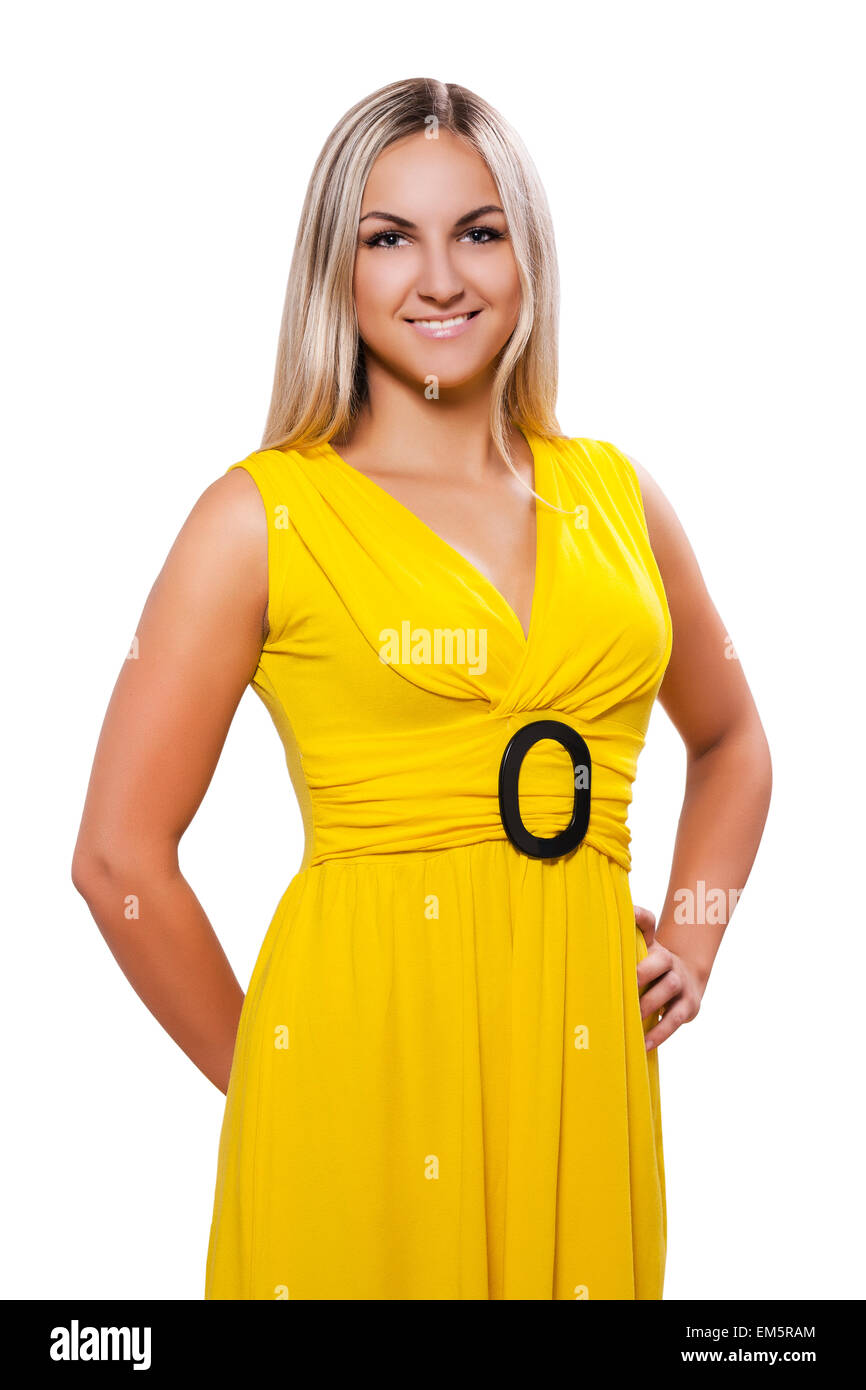 Beautiful blonde 20s smile dress hi-res stock photography and images ...