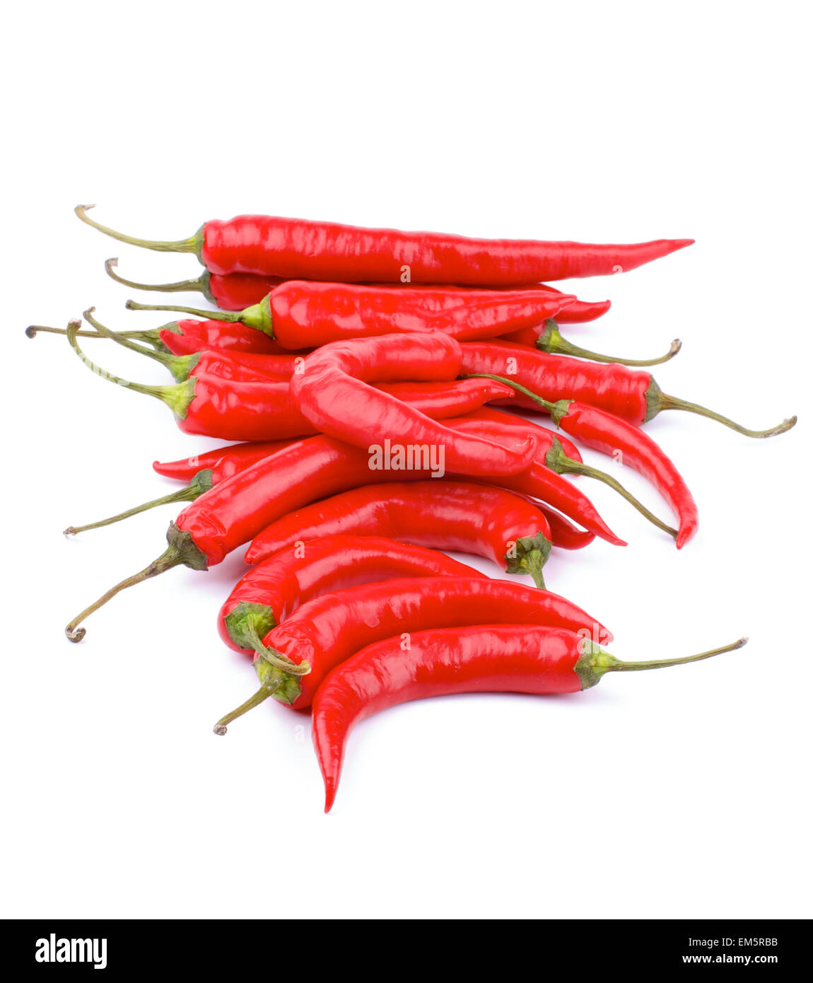 Green red peppers in Cut Out Stock Images & Pictures - Alamy