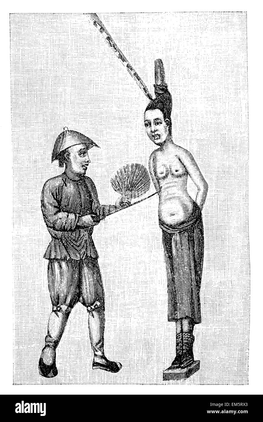 execution chinese woman execution of a Chinese woman. After a Chinese watercolor Stock Photo - Alamy