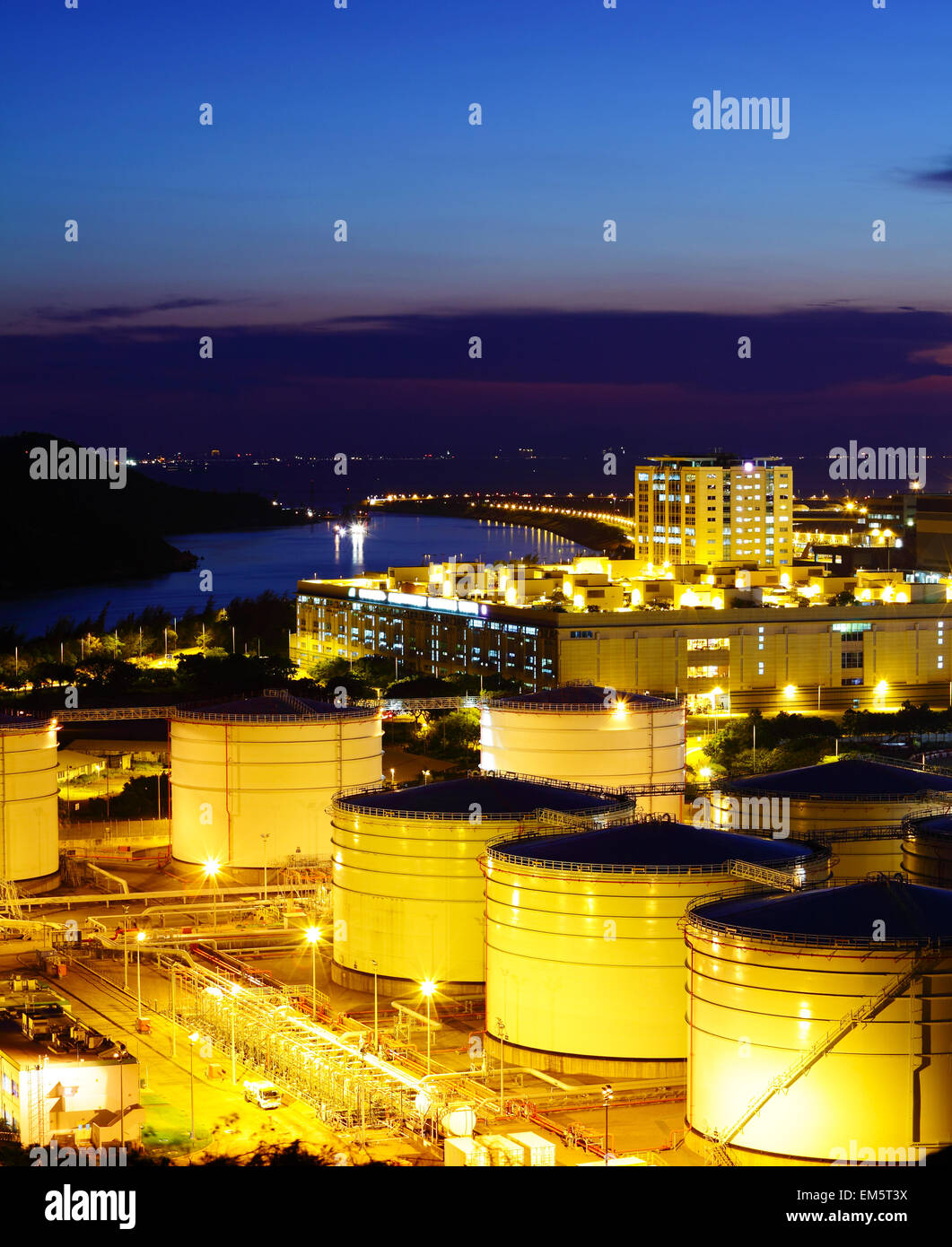 Oil tanks for cargo service Stock Photo Alamy