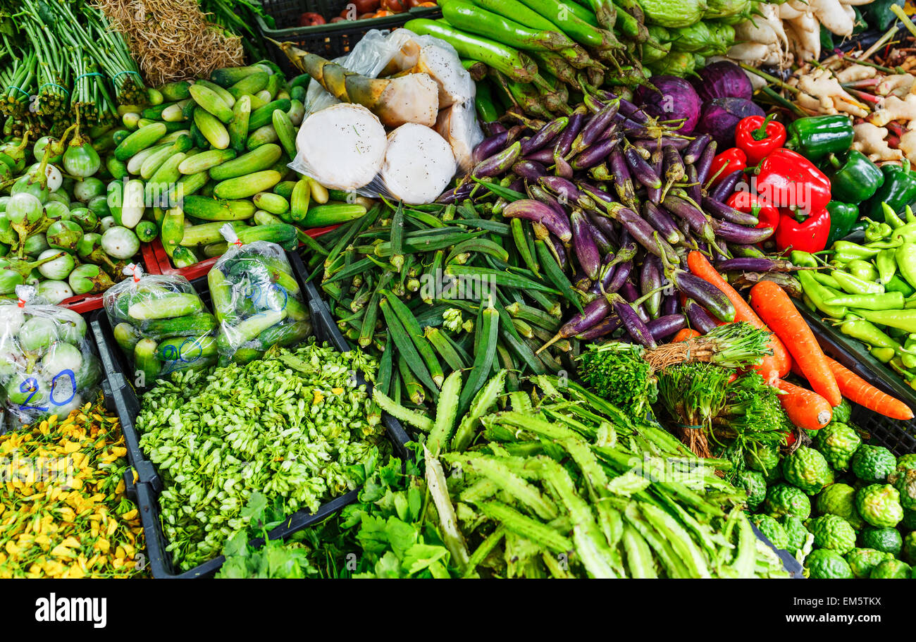 Vegetable in food market Stock Photo Alamy
