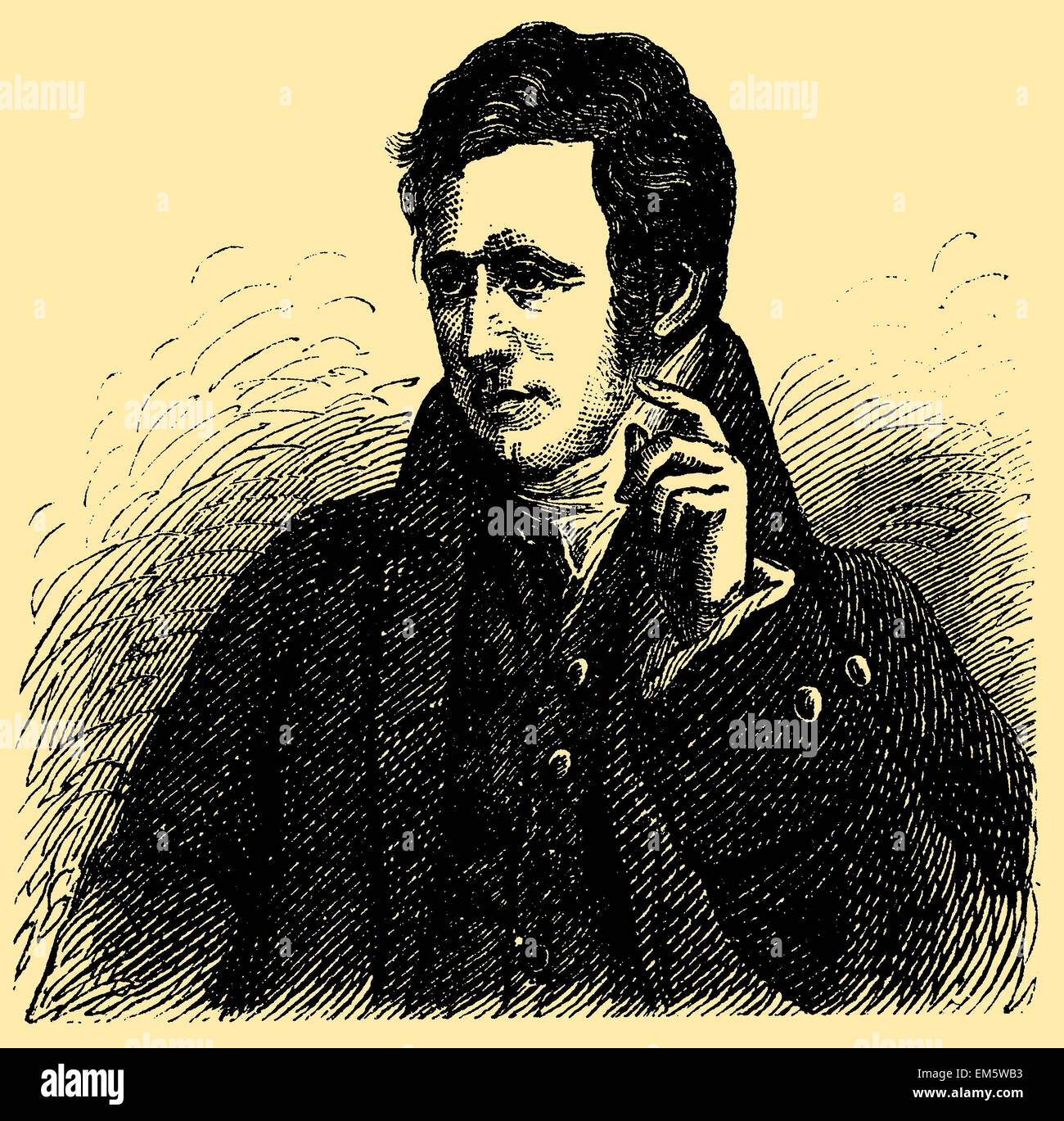 Humphry Davy (1778-1829), British chemist Stock Photo