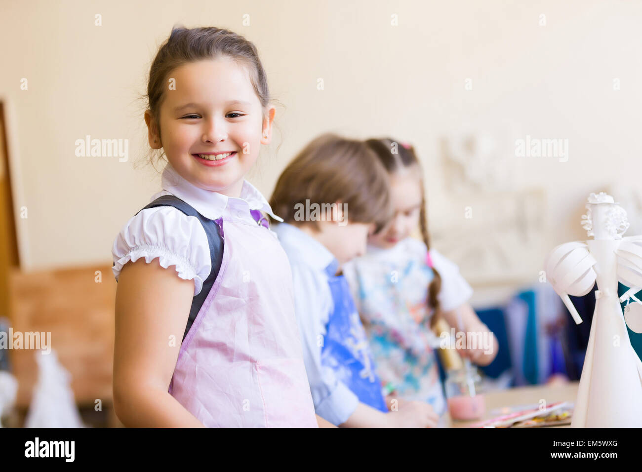 Children drawing and painting Stock Photo - Alamy