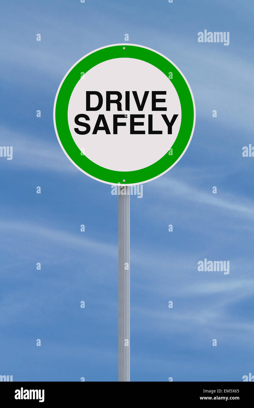 Drive Safely Stock Photo