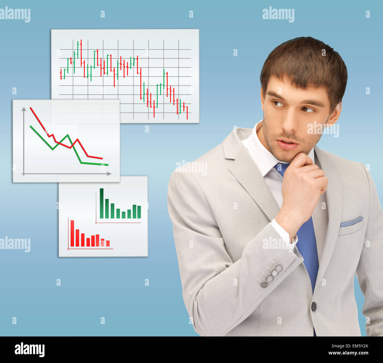 Unsure pensive worried anxiety hi-res stock photography and images - Alamy