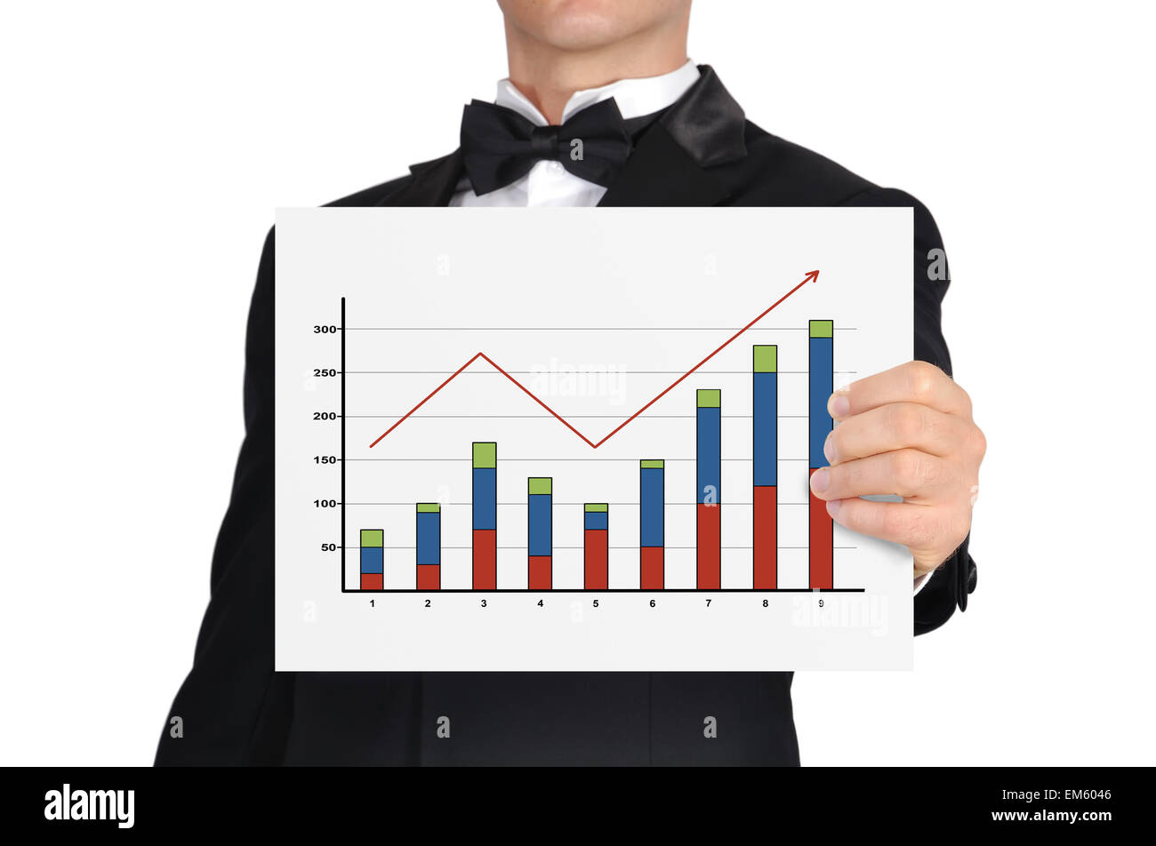 poster with graph Stock Photo Alamy