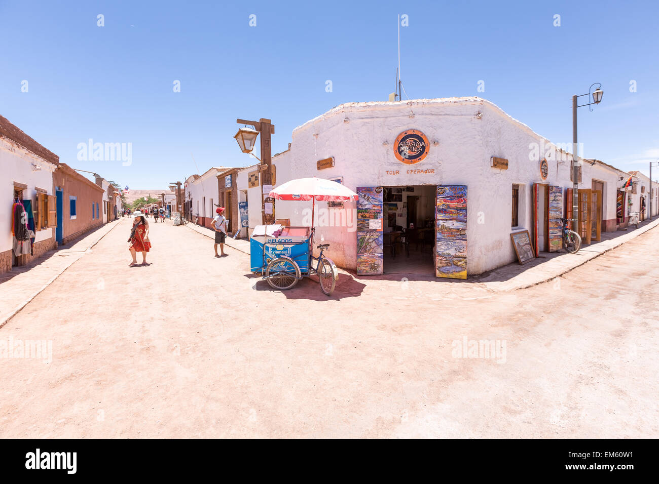 In the heart of San Pedro de Atacama, Chile, South America Stock Photo
