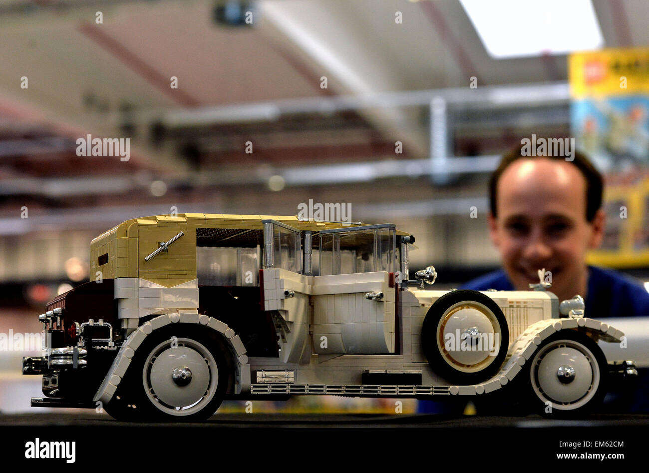 Kladno, Czech Republic. 16th April, 2015. The Danish company Lego