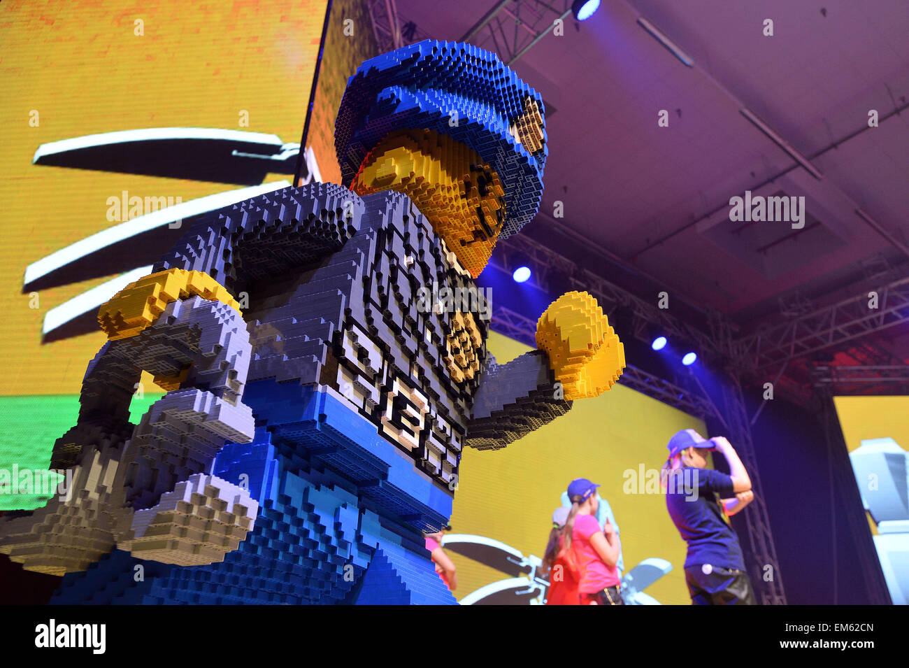 Kladno, Czech Republic. 16th April, 2015. The Danish company Lego