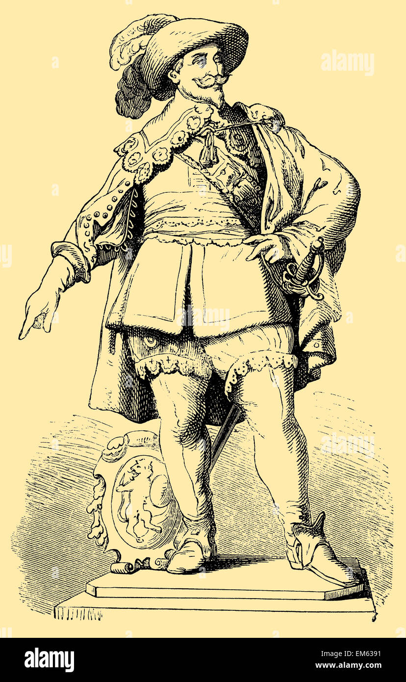 Gustavus Adolphus of Sweden (1594-1632), or Gustaf II Adolf, King of Sweden Stock Photo