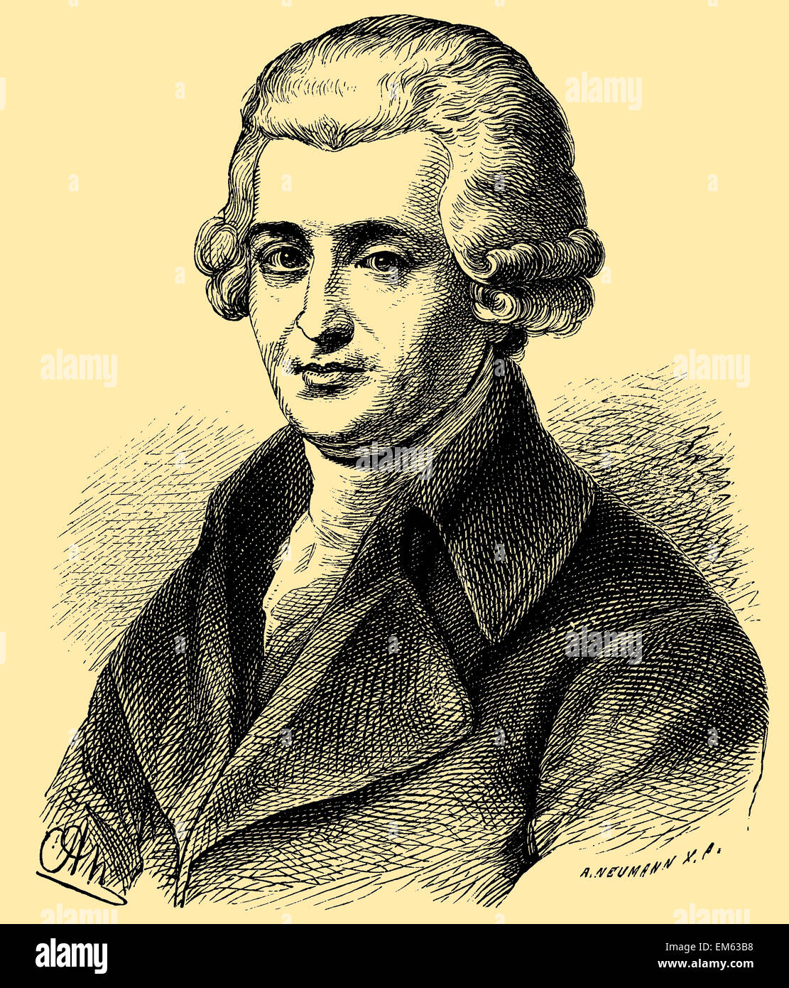 Joseph Haydn (1732  – 1809), Austrian composer Stock Photo